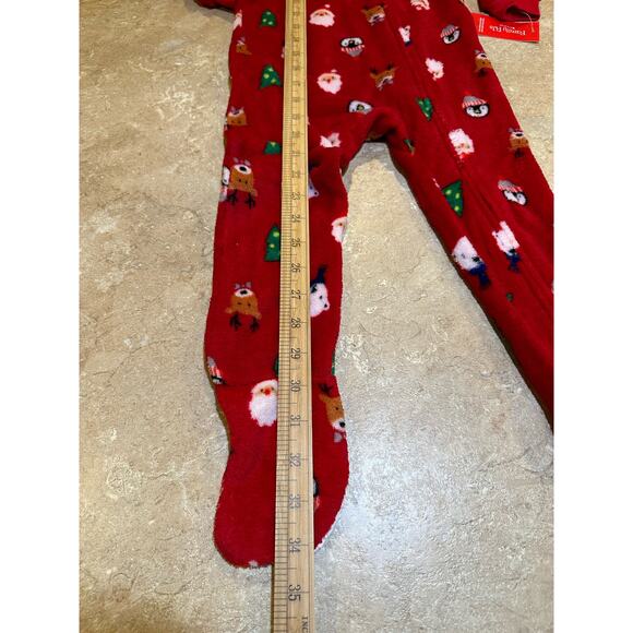 Family Pajamas Matching Baby Santa and Friends Footed Pajamas 24 Mo - Picture 6 of 8